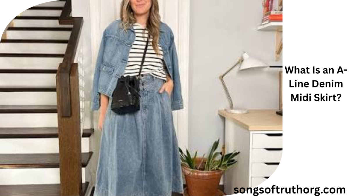 What Is an A-Line Denim Midi Skirt?