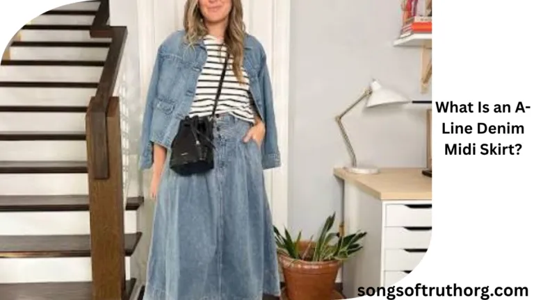 What Is an A-Line Denim Midi Skirt?
